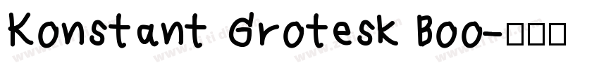 Konstant Grotesk Boo字体转换
